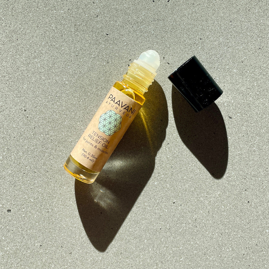 Tension Relief Oil | Ayurvedic Herbal Oil for Muscle, Joint & Stress Relief