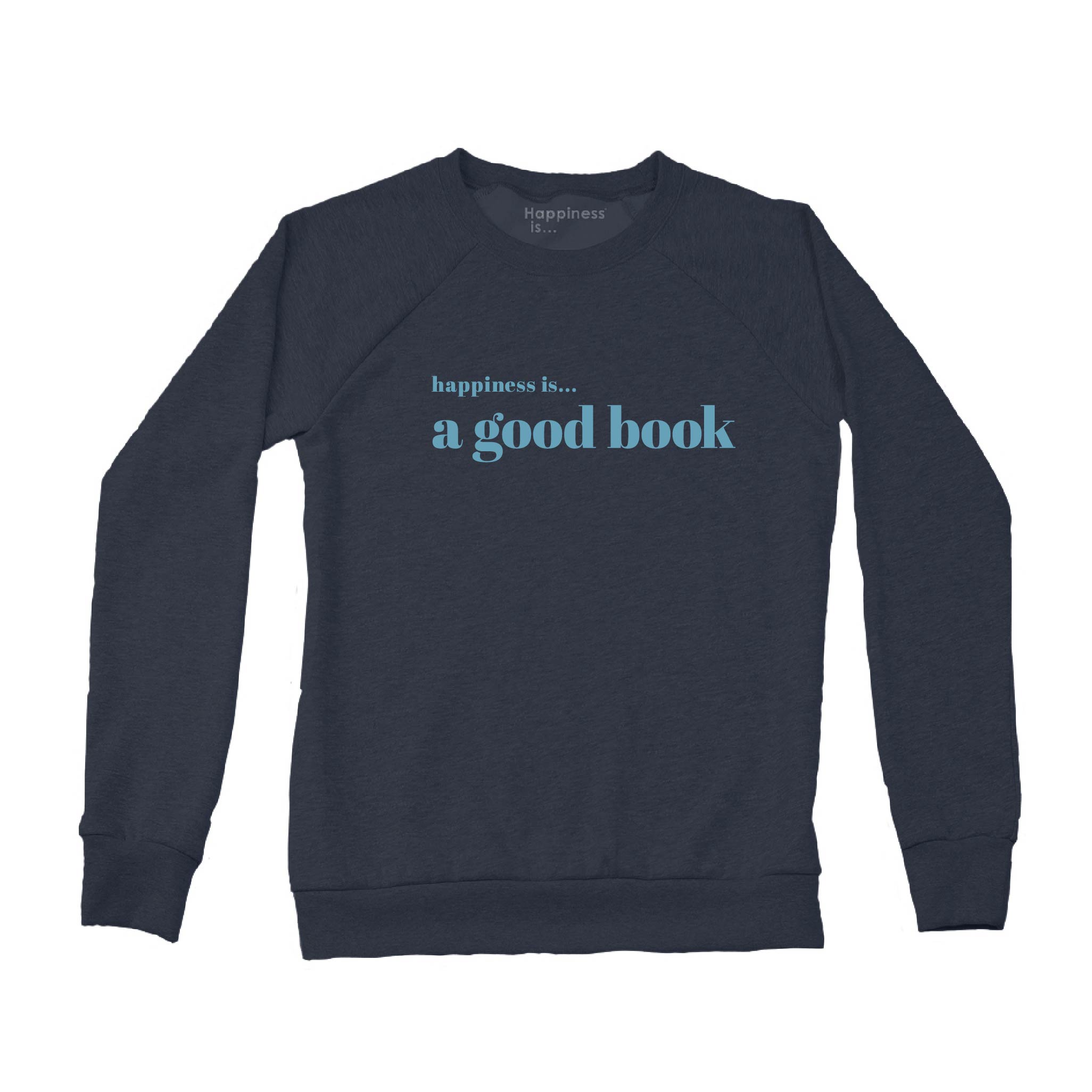 Women's Good Book Crew Sweatshirt, True Navy-0