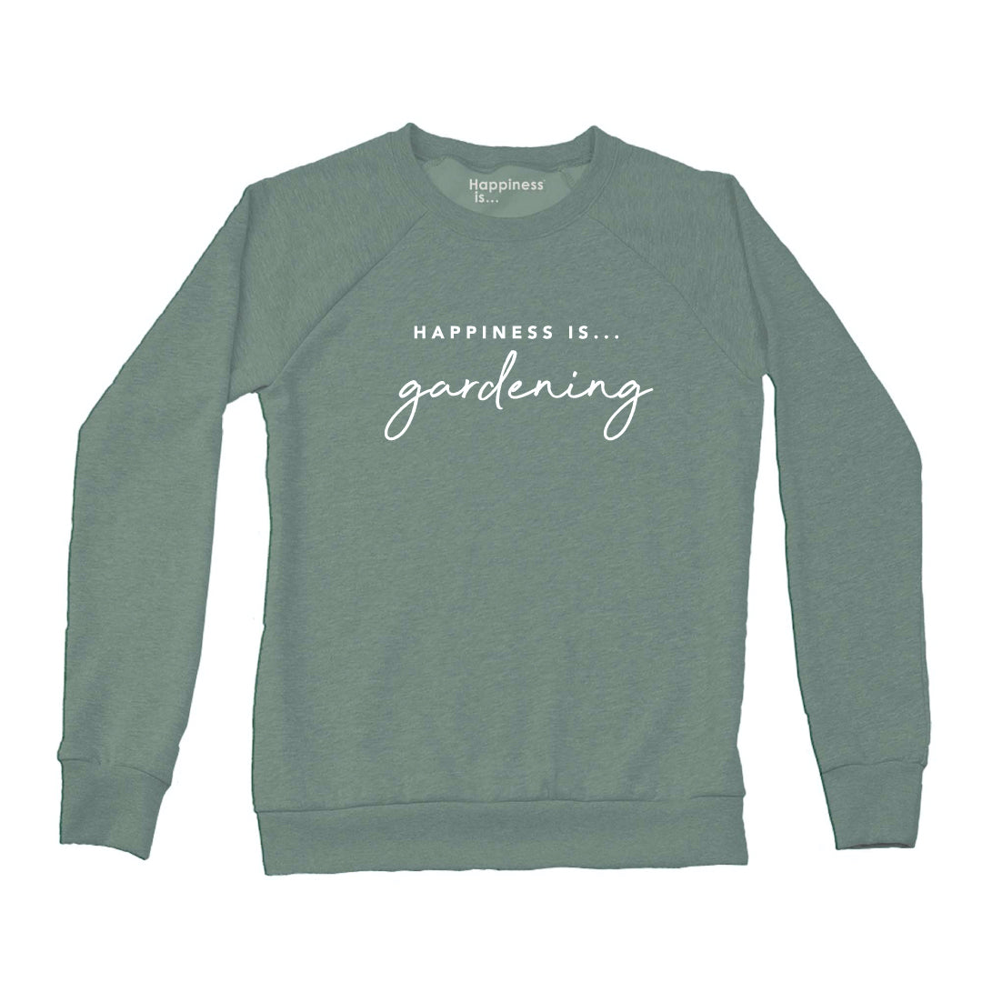 Women's Gardening Crew Sweatshirt, Sage-0